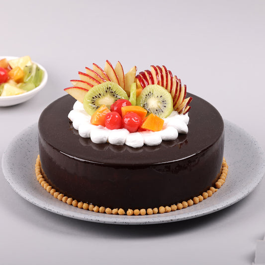 Fruit Infused Chocolate Cake